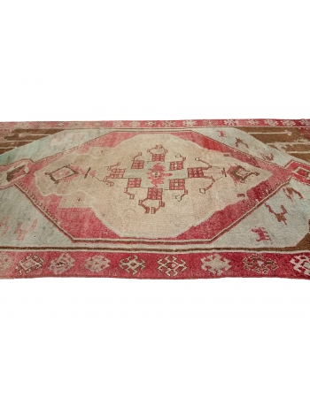 Oversized Unique Turkish Kars Wool Rug - 6`10" x 15`8"