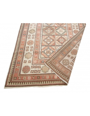 Decorative Vintage Turkish Milas Rug - 4`5" x 6`11"