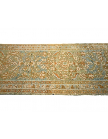 Antique Shabby Chic Persian Runner Rug - 3`4" x 12`10"