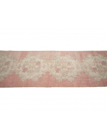 Vintage Washed Out Turkish Runner Rug - 2`0" x 8`11"