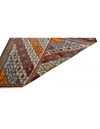 Decorative Vintage Turkish Kars Kilim Rug - 5`11" x 10`6"