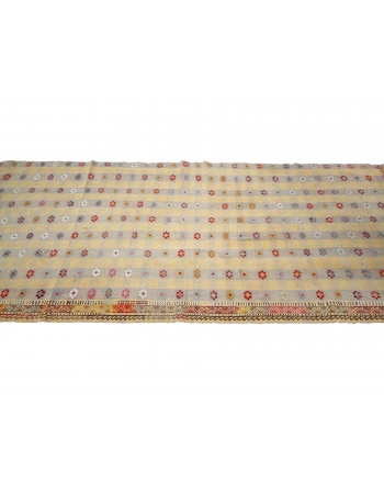 Vintage Decorative Turkish Adana Kilim Runner - 3`7" x 9`2"