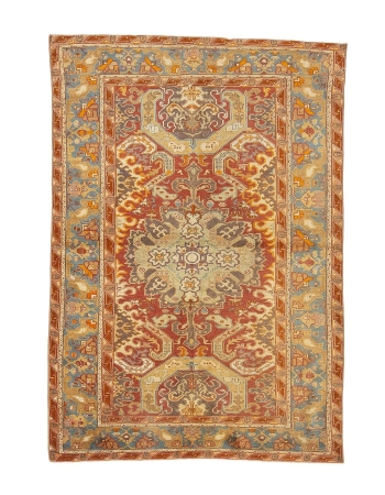 Unique Vintage Turkish Kaisari Rug - 3`10" x 5`8"