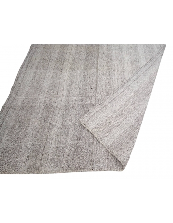 Gray Vintage Modern Turkish Kilim Rug - 6`4" x 9`0"