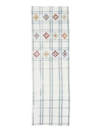 Unique Vintage Decorative Kilim Runner - 2`4" x 7`7"