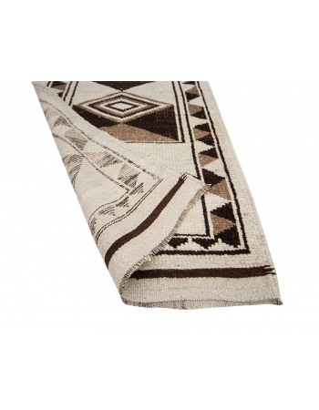 Vintage Neutral Herki Runner Rug - 2`10" x 13`1"