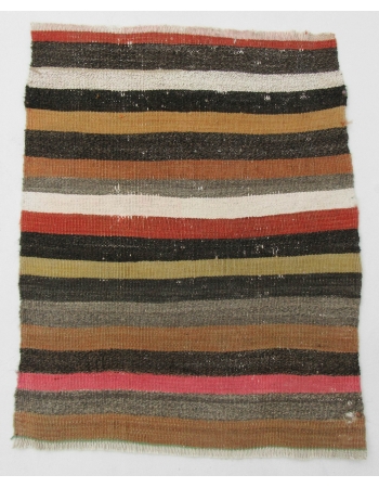 Mini Striped Vintage Kilim Rug - 1`11" x 2`6"