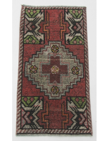 Vintage Mini Turkish Rug - 1`7" x 2`11"