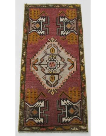 Vintage Mini Turkish Rug - 1`7" x 3`5"