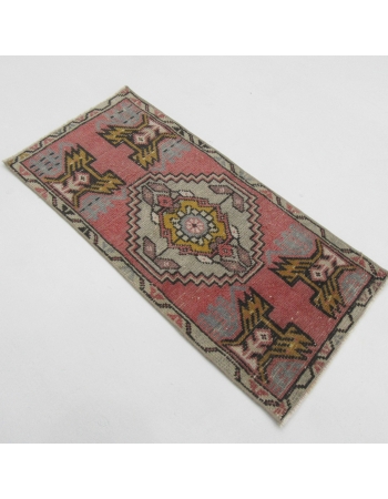 Mini Vintage Turkish Wool Rug - 1`6" x 3`1"