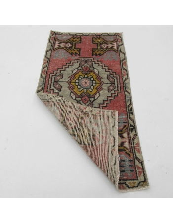 Mini Vintage Turkish Wool Rug - 1`6" x 3`1"