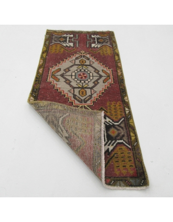 Vintage Mini Turkish Rug - 1`8" x 3`5"