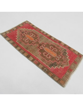 Wool Turkish Vintage Mini Rug - 1`7" x 3`5"