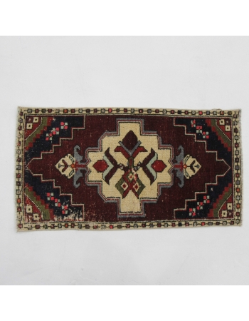 Vintage Turkish Mini Rug - 1`8" x 3`1"