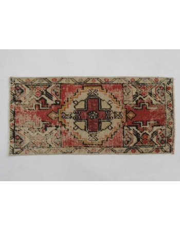 Distressed Mini Turkish Rug - 1`5" x 3`1"