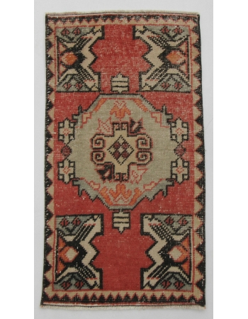 Decorative Mini Vintage Rug - 1`8" x 3`1"