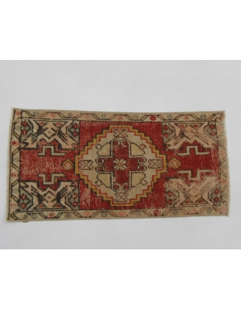 Vintage Worn Mini Rug - 1`6" x 3`0"