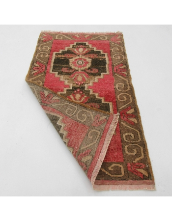 Turkish Mini Vintage Wool Rug - 1`9" x 3`2"