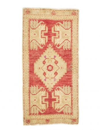 Washed Out Mini Turkish Rug - 1`7" x 3`3"