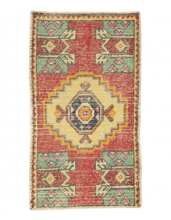 Mini Worn Turkish Rug - 1`8" x 3`0"