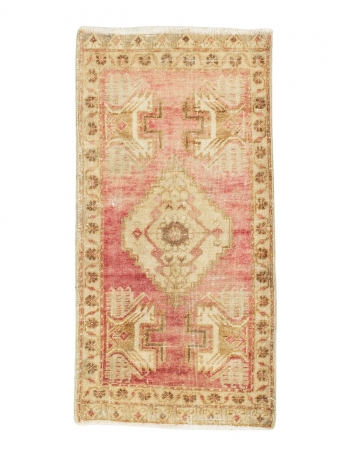 Washed Out Mini Worn Rug - 1`7" x 3`2"