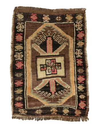 Vintage Mini Turkish Kars Rug - 2`0" x 2`10"