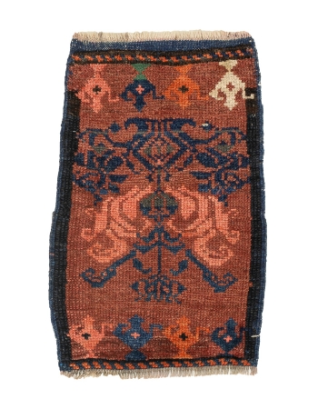 Vintage Wool Mini Turkish Rug - 1`7" x 2`5"