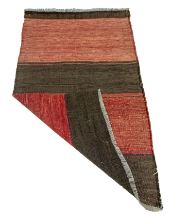 Red & Brown Mini Kilim Rug - 1`10" x 3`2"