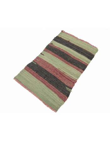 Striped Vintage Mini Kilim Rug - 1`7" x 2`7"