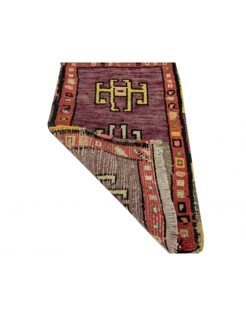 Unique Vintage Mini Rug / Door Mat - 1`8" x 2`7"