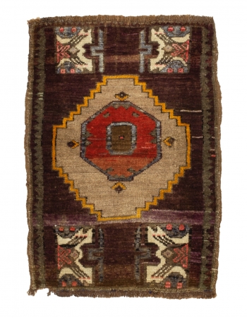 Unique Mini Decorative Vintage Rug - 1`11" x 2`9"