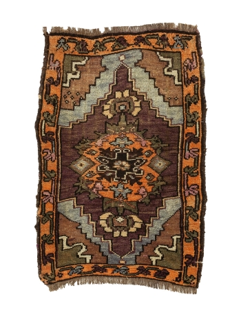 Vintage Mini Turkish Kars Rug - 1`11" x 2`11"