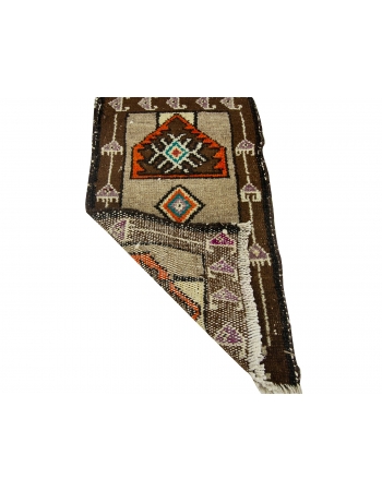 Brown & Orange Mini Rug - 1`8" x 2`9"