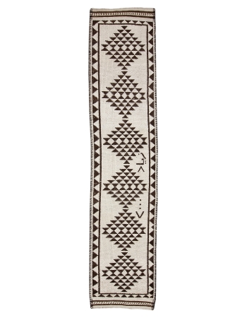 Vintage Decorative Herki Runner Rug - 2`9" x 12`2"