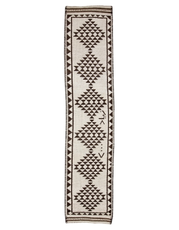 Vintage Decorative Herki Runner Rug - 2`9" x 12`2"
