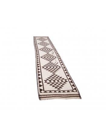 Vintage Decorative Herki Runner Rug - 2`9" x 12`2"