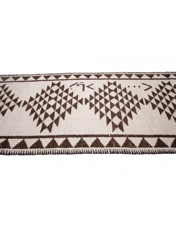 Vintage Decorative Herki Runner Rug - 2`9" x 12`2"