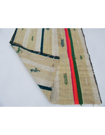 Vintage Mini Turkish Kilim Rug - 2`9" x 3`3"