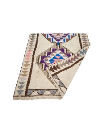 Decorative Vintage Kilim Runner Rug - 3`0" x 11`7"