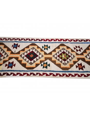 Unique Decorative Vintage Kilim Runner - 3`1" x 11`6"