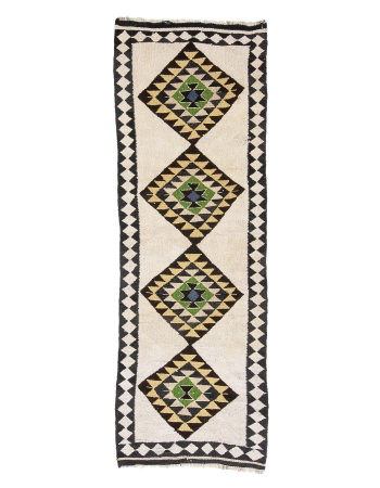 Vintage Decorative Unique Kilim Runner - 3`1" x 9`0"