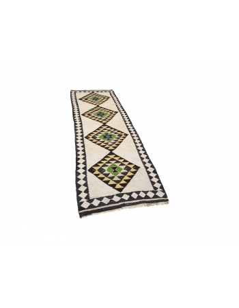 Vintage Decorative Unique Kilim Runner - 3`1" x 9`0"