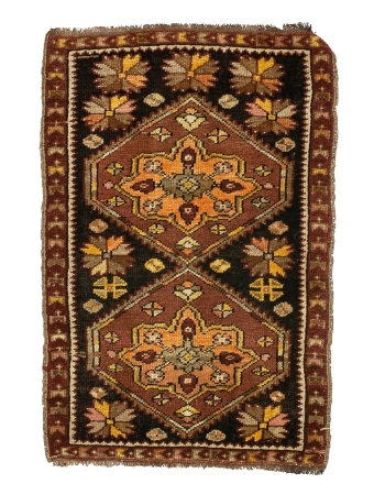 Vintage Decorative Mini Turkish Rug - 2`0" x 2`11"