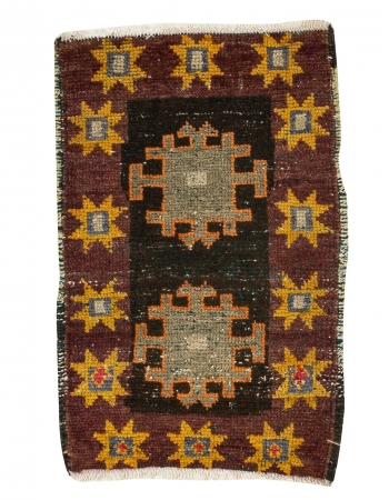 Vintage Unique Turkish Mini Rug - 1`11" x 2`11"