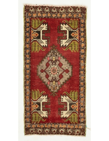 Vintage Mini Turkish Rug - 1`8" x 3`5"