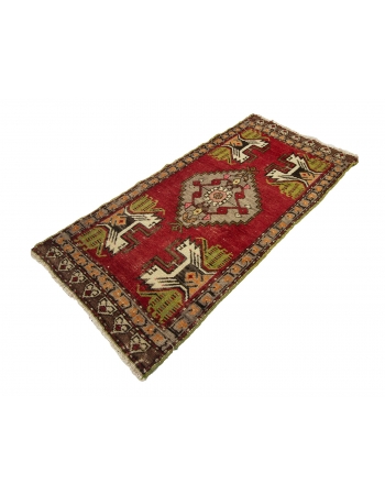 Vintage Mini Turkish Rug - 1`8" x 3`5"