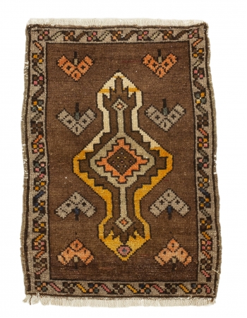 Mini Vintage Kars Wool Rug - 1`8" x 2`4"