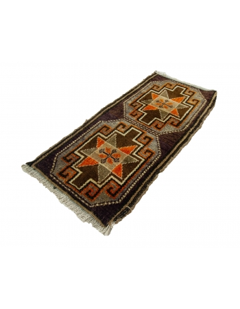 Vintage Mini Turkish Rug - 1`5" x 2`10"