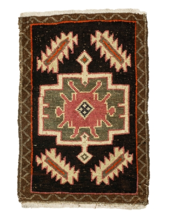 Decorative Turkish Mini Rug - 1`9" x 2`8"