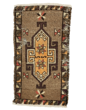Vintage Mini Worn Turkish Rug - 1`7" x 2`10"